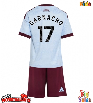 Aston Villa Alejandro Garnacho #17 Replica Third Stadium Kit for Kids 2026-27 Short Sleeve (+ pants)